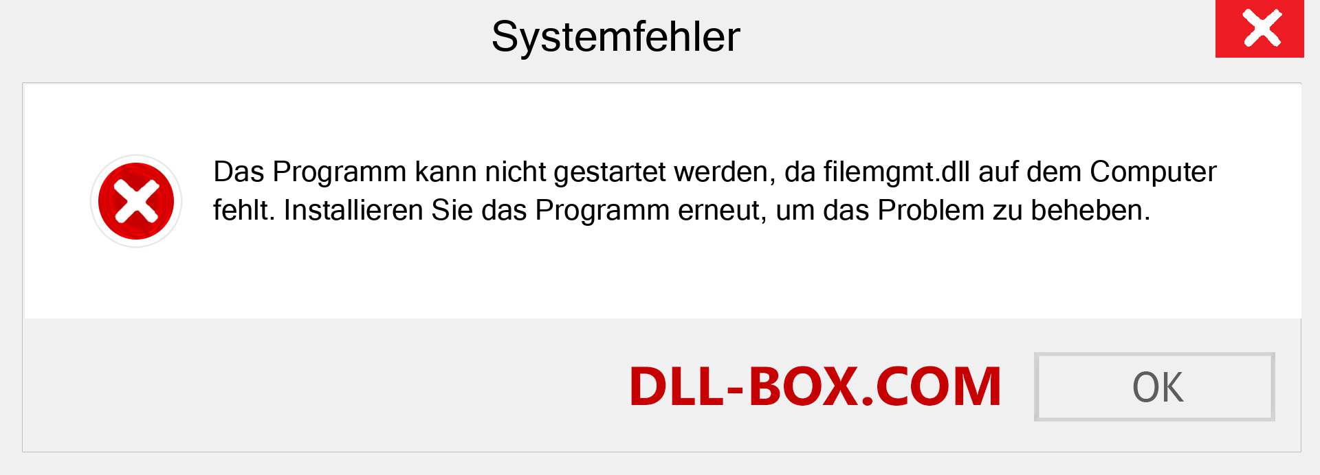 filemgmt.dll-Datei fehlt?. Download für Windows 7, 8, 10 - Fix filemgmt dll Missing Error unter Windows, Fotos, Bildern